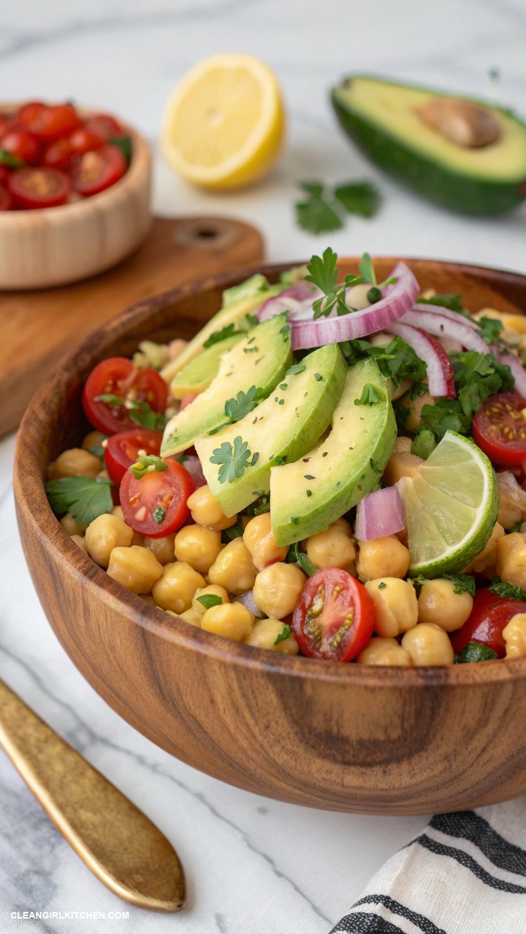 chickpea salad recipes Classic Chickpea Salad with Lemon Vinaigrette
