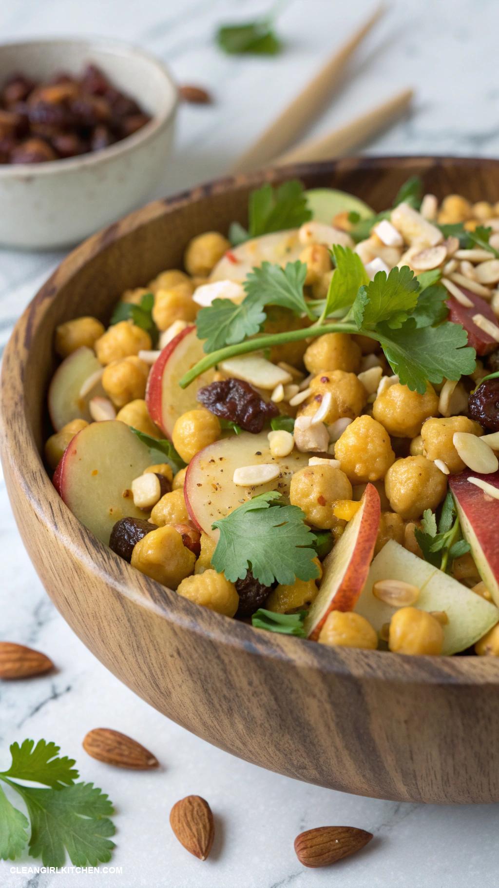 chickpea salad recipes Curried Chickpea Salad with Apples and Raisins