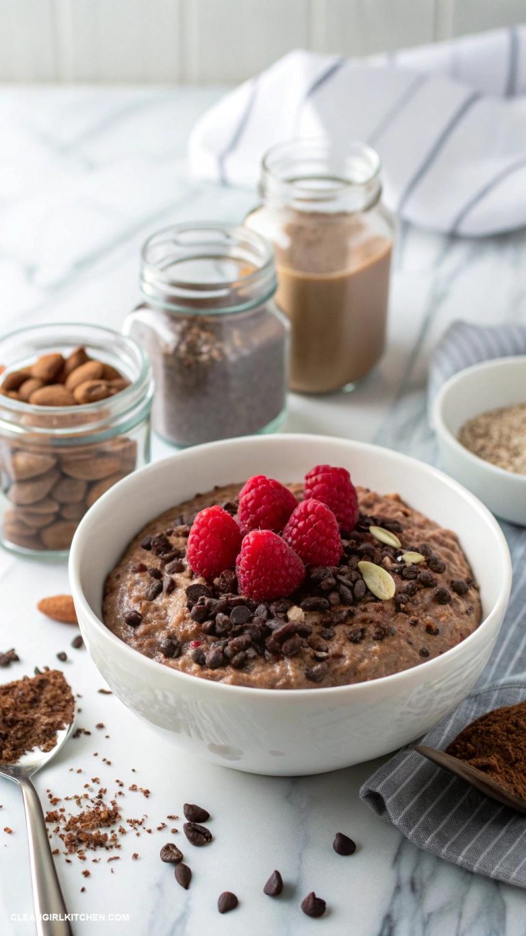 chocolate protein overnight oats