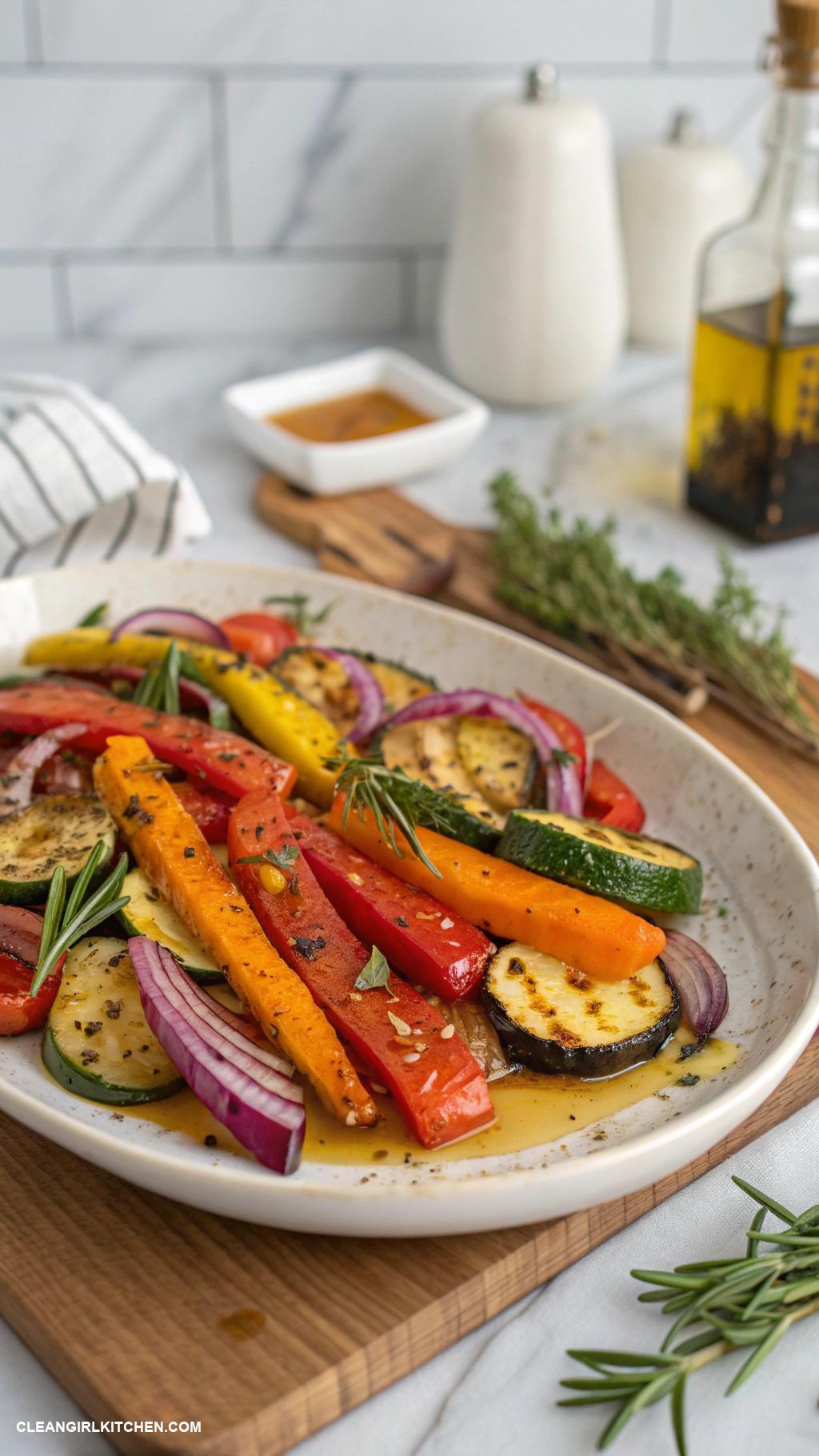 clean simple eats recipes Oven Roasted Vegetables with Olive Oil