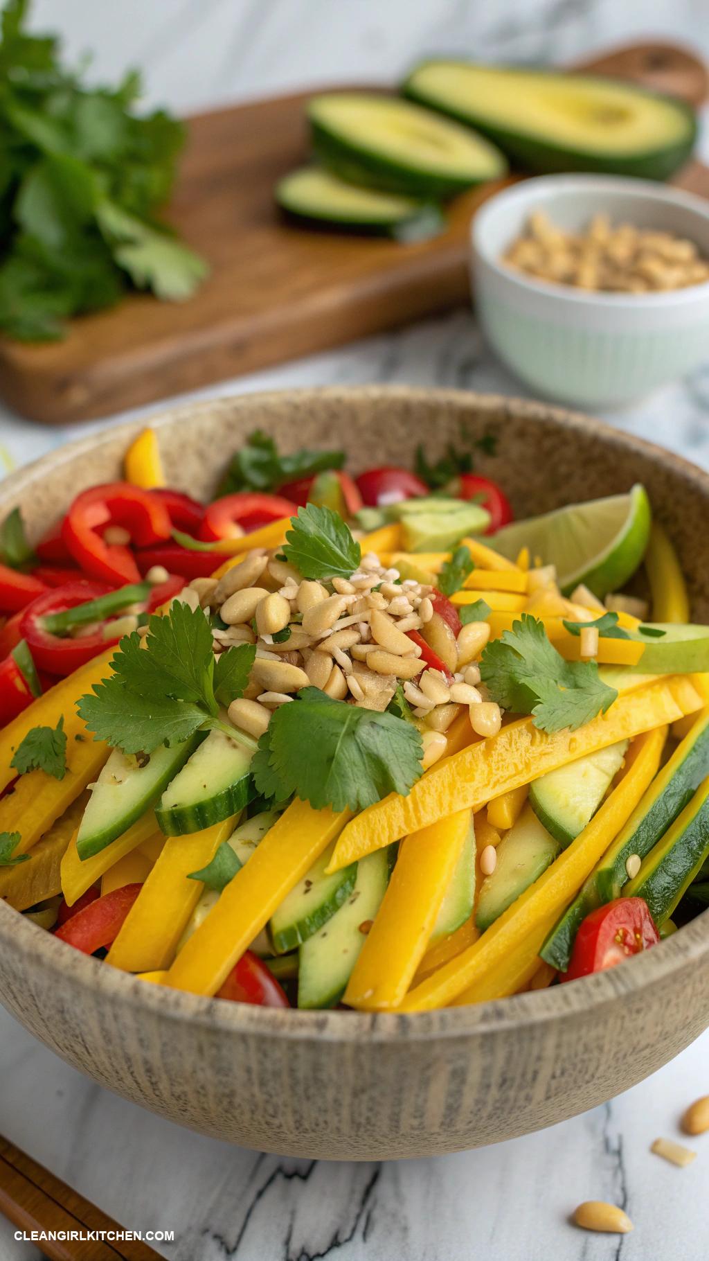 detox salads Thai Mango Salad with Peanuts
