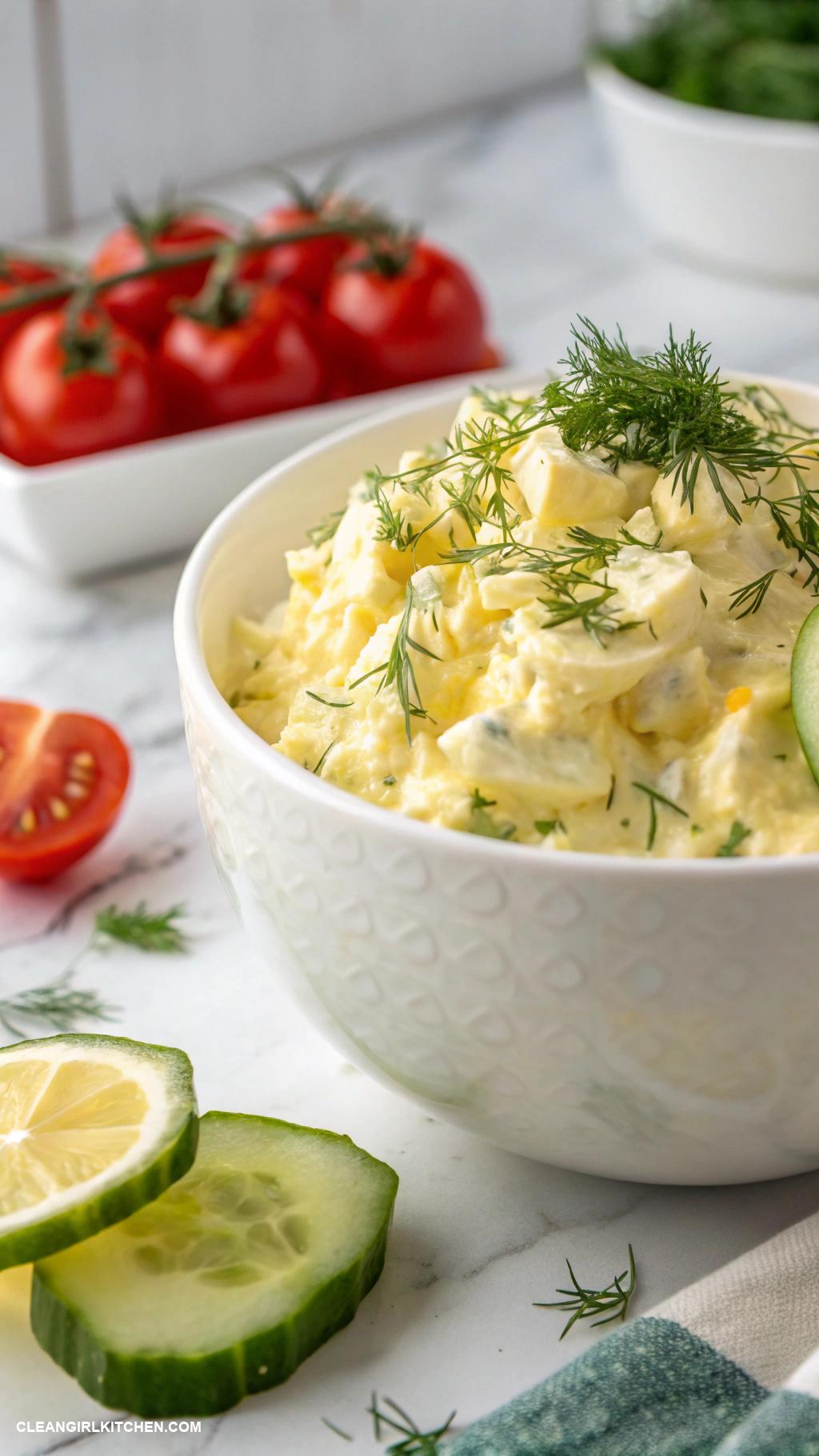 egg salad recipes Simple Egg Salad with Dill and Lemon Zest