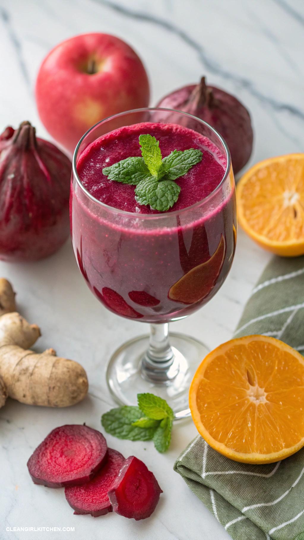 erewhon smoothie recipes Beetroot Beauty Smoothie Beetroot apple ginger and orange juice