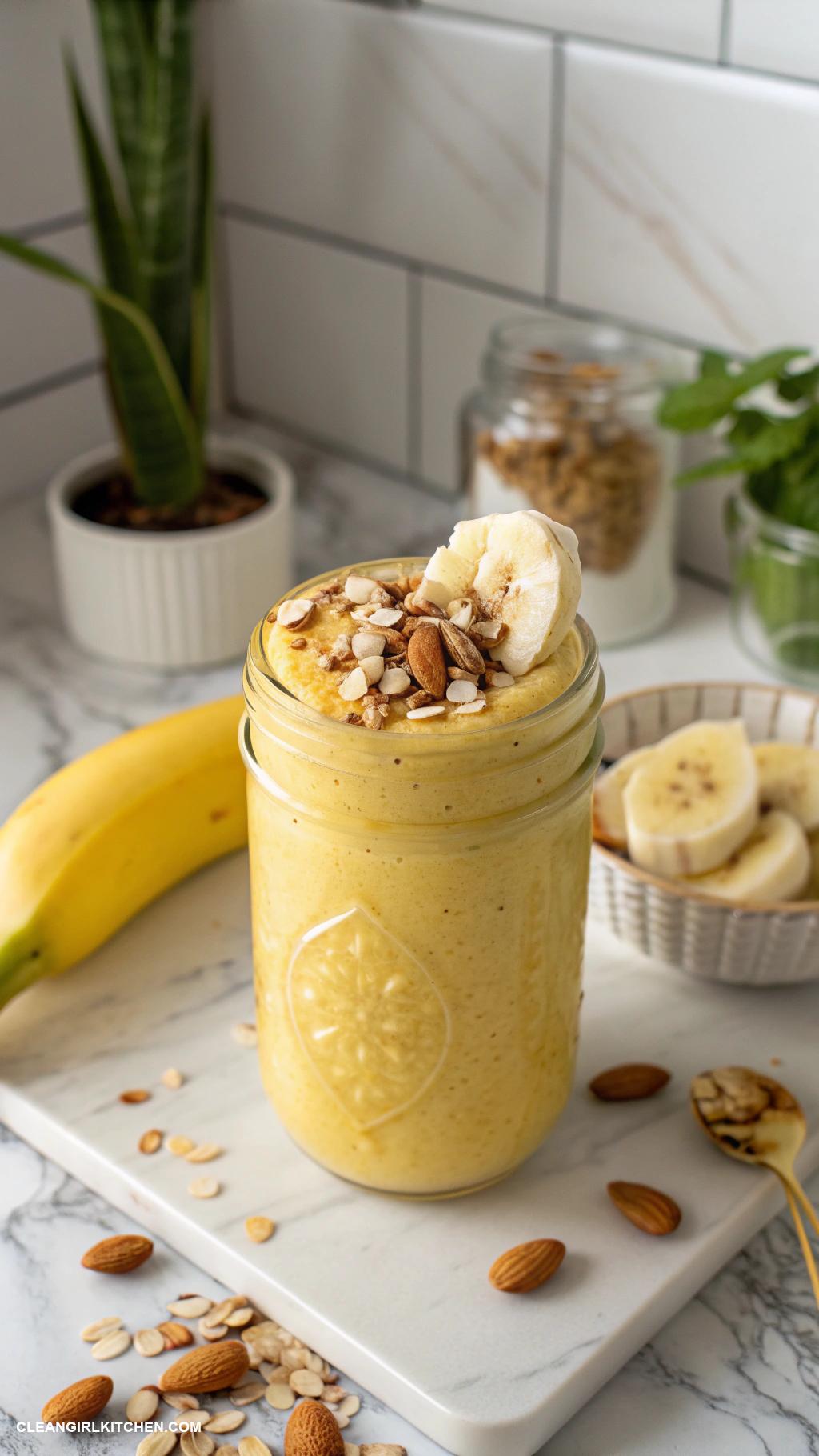 fat burning smoothies Banana and Almond Butter Smoothie