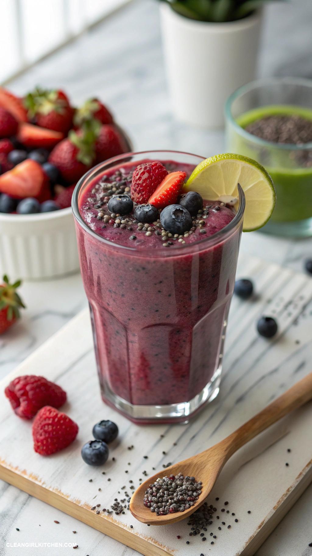 fat burning smoothies Berry Blast Smoothie