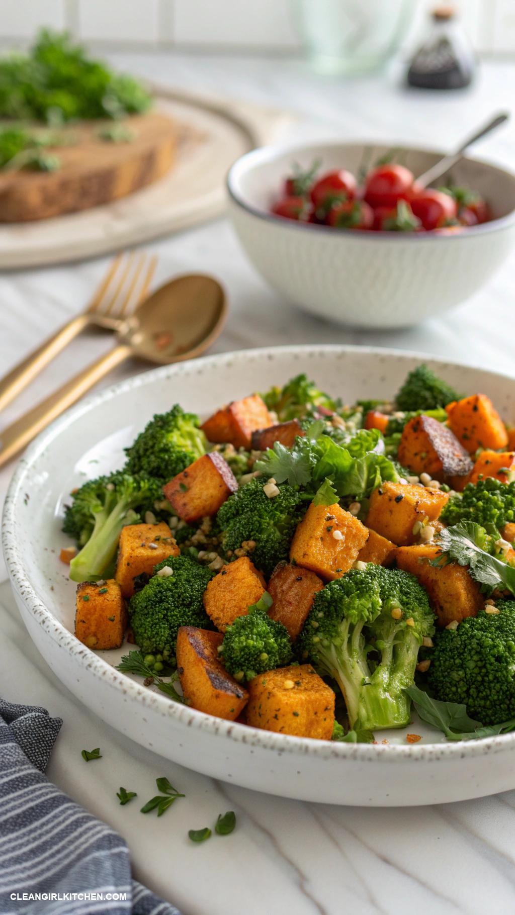 healthy broccoli recipes Broccoli and Sweet Potato Hash