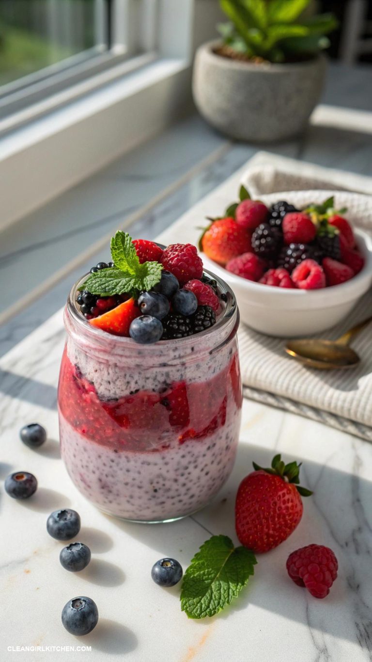 healthy chia seed pudding recipes Berry Blast Chia Seed Pudding Mix 14 cup chia seeds 1 cup coconut milk and stir in 12 cup mixed berries before refrigerating overnight