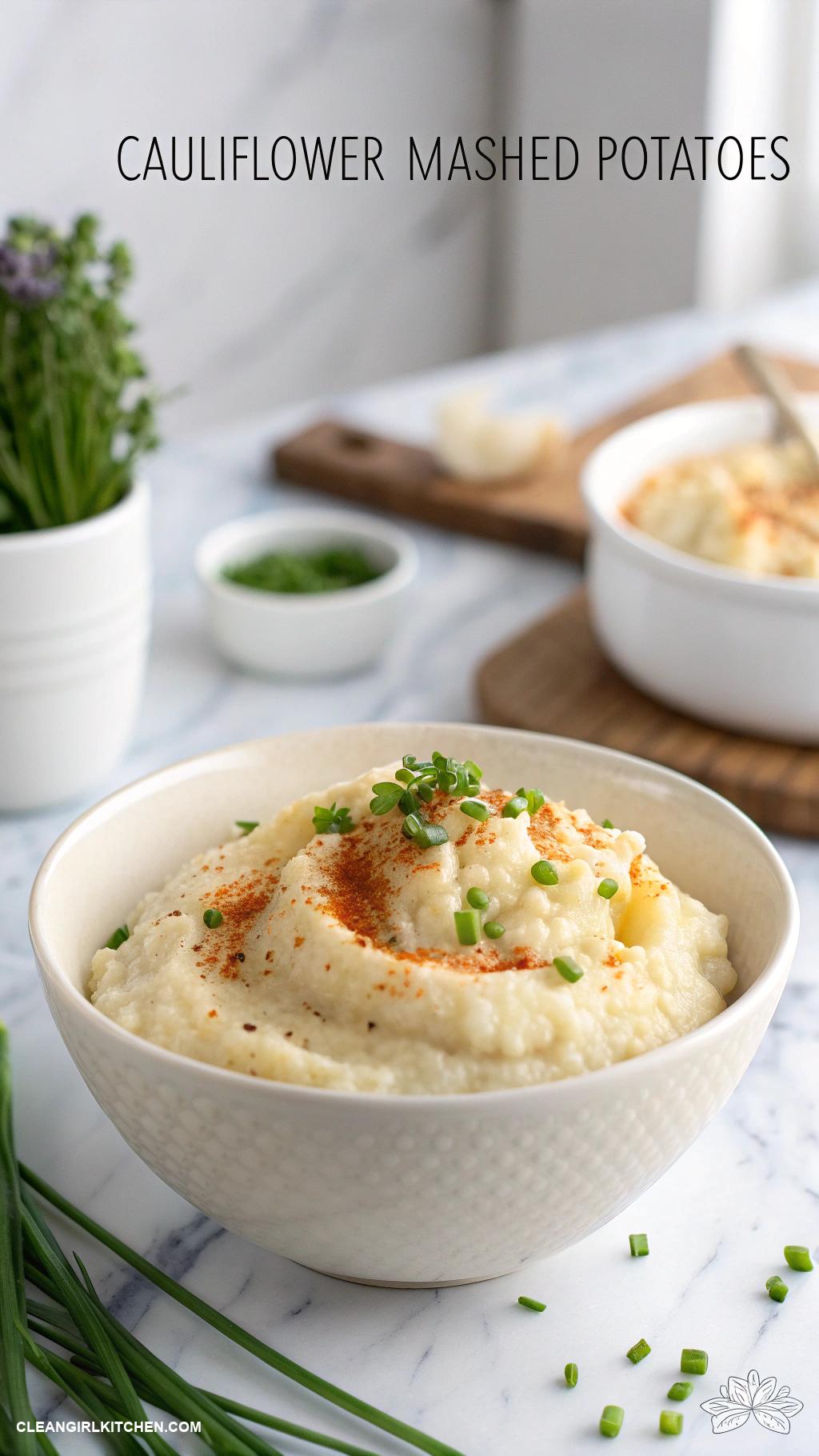 healthy christmas recipes Cauliflower Mashed Potatoes