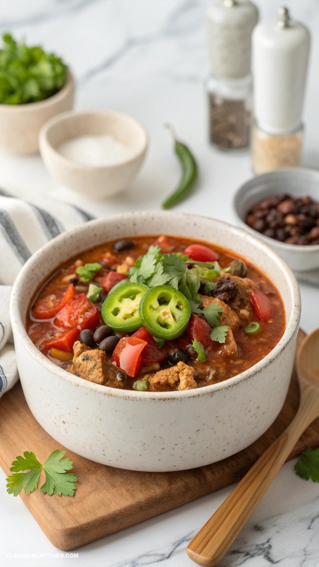 healthy crockpot recipes Slow Cooker Turkey Chili