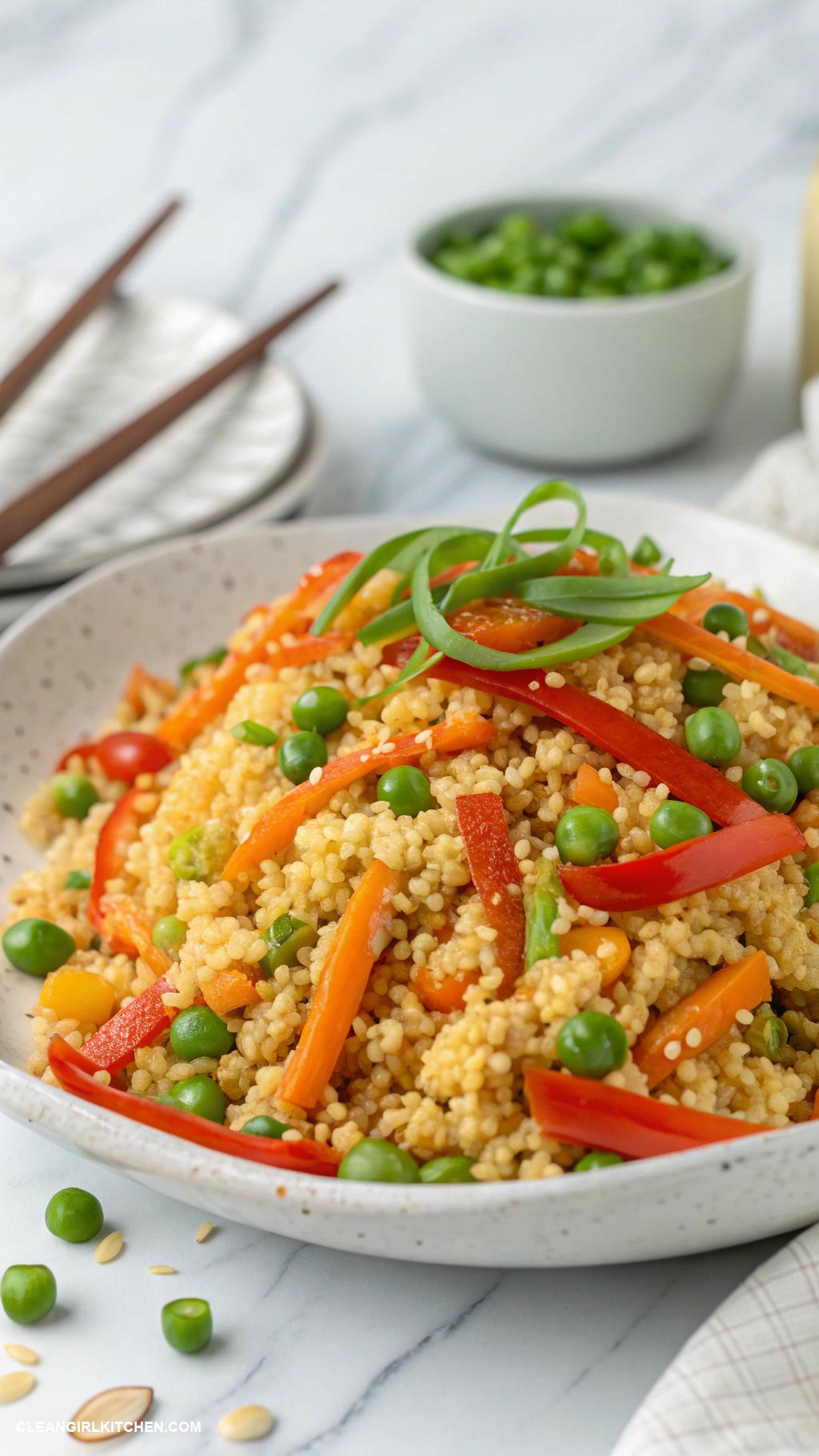 healthy dinner recipes for family Cauliflower Fried Rice with Vegetables