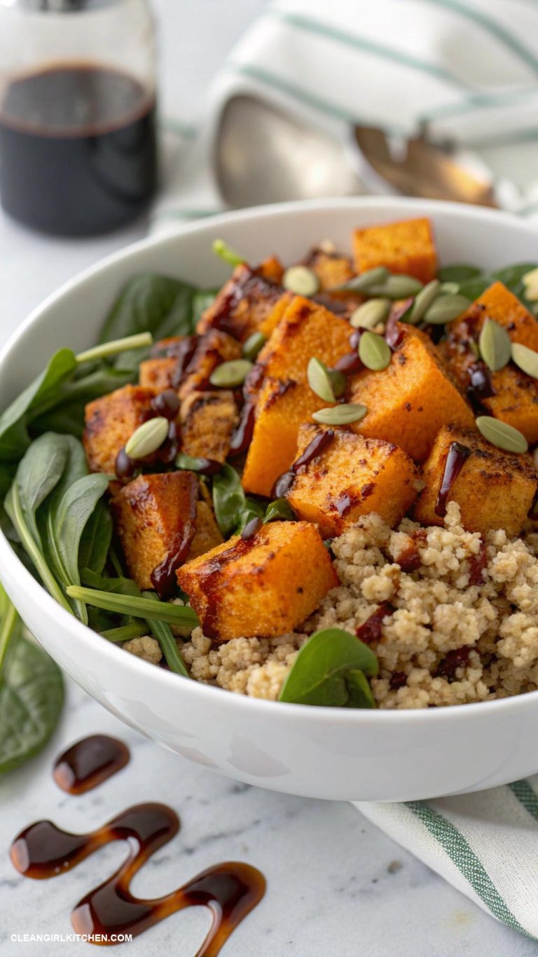 healthy fall dinners Roasted Butternut Squash and Quinoa Salad