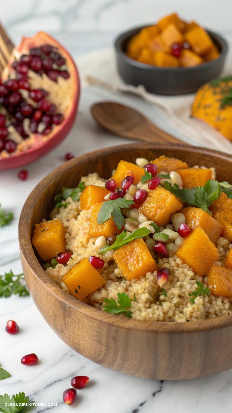 healthy fall meals Roasted Butternut Squash and Quinoa Salad