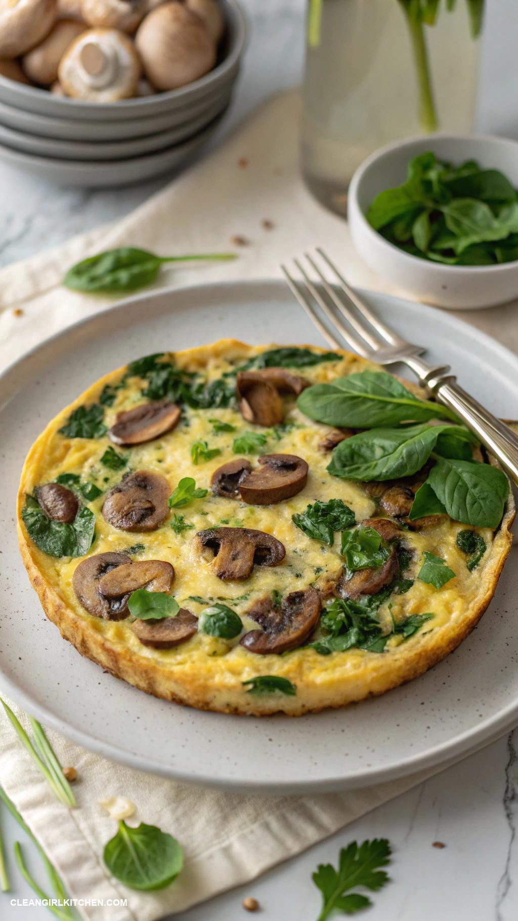 healthy mushroom recipes Savory Mushroom and Egg Frittata