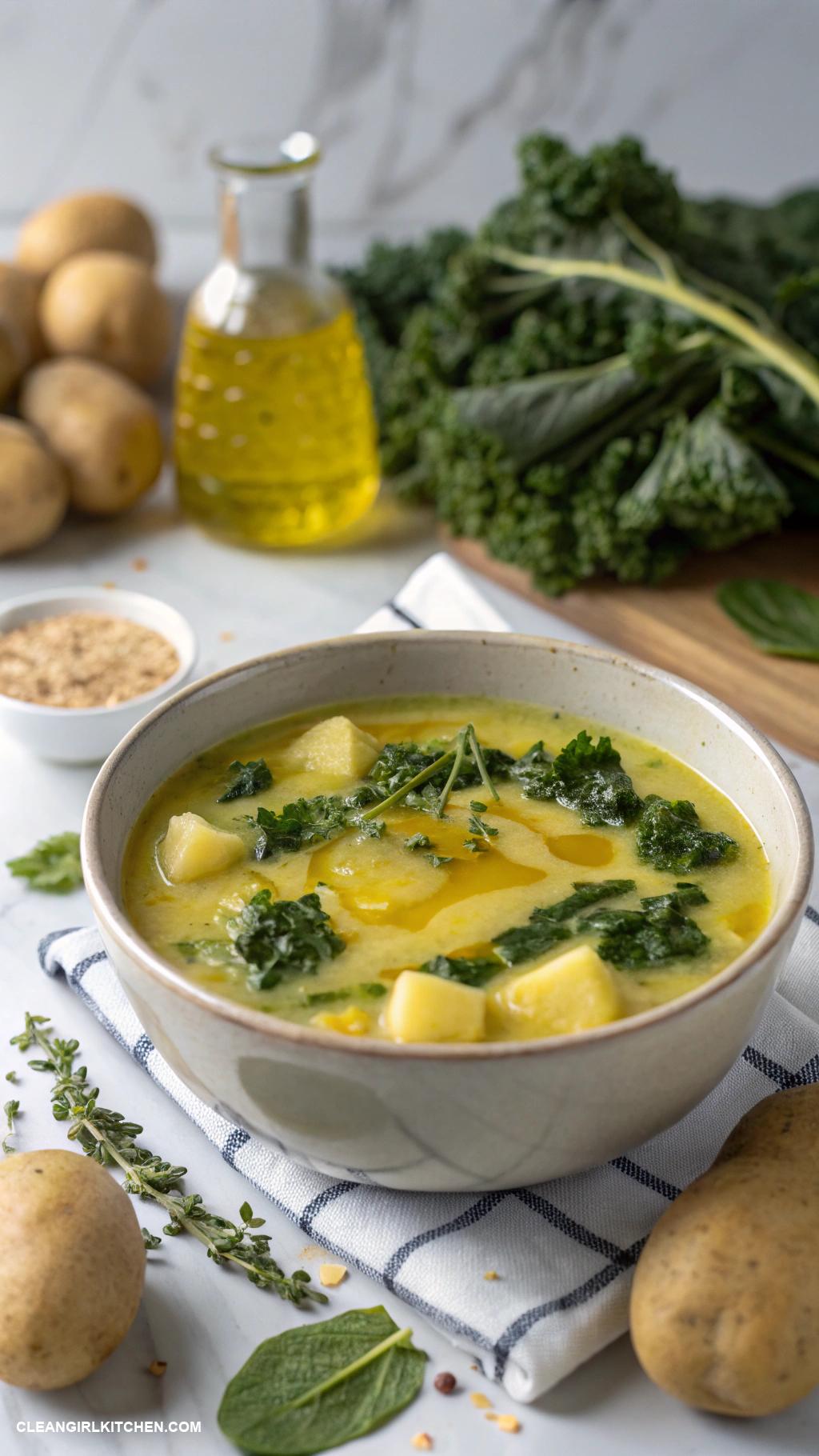 healthy potato recipes Potato and Kale Soup