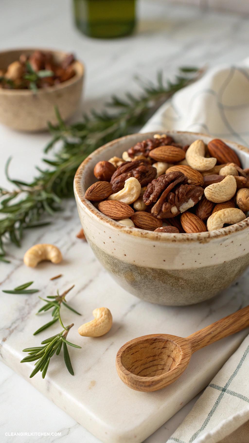 healthy road trip snacks Mixed nuts almonds walnuts cashews
