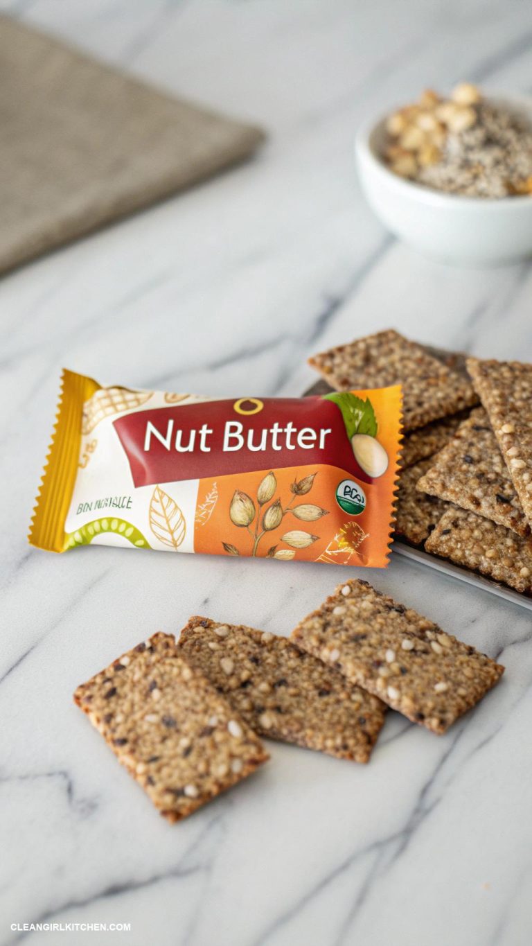 healthy road trip snacks Nut butter packets with whole grain crackers