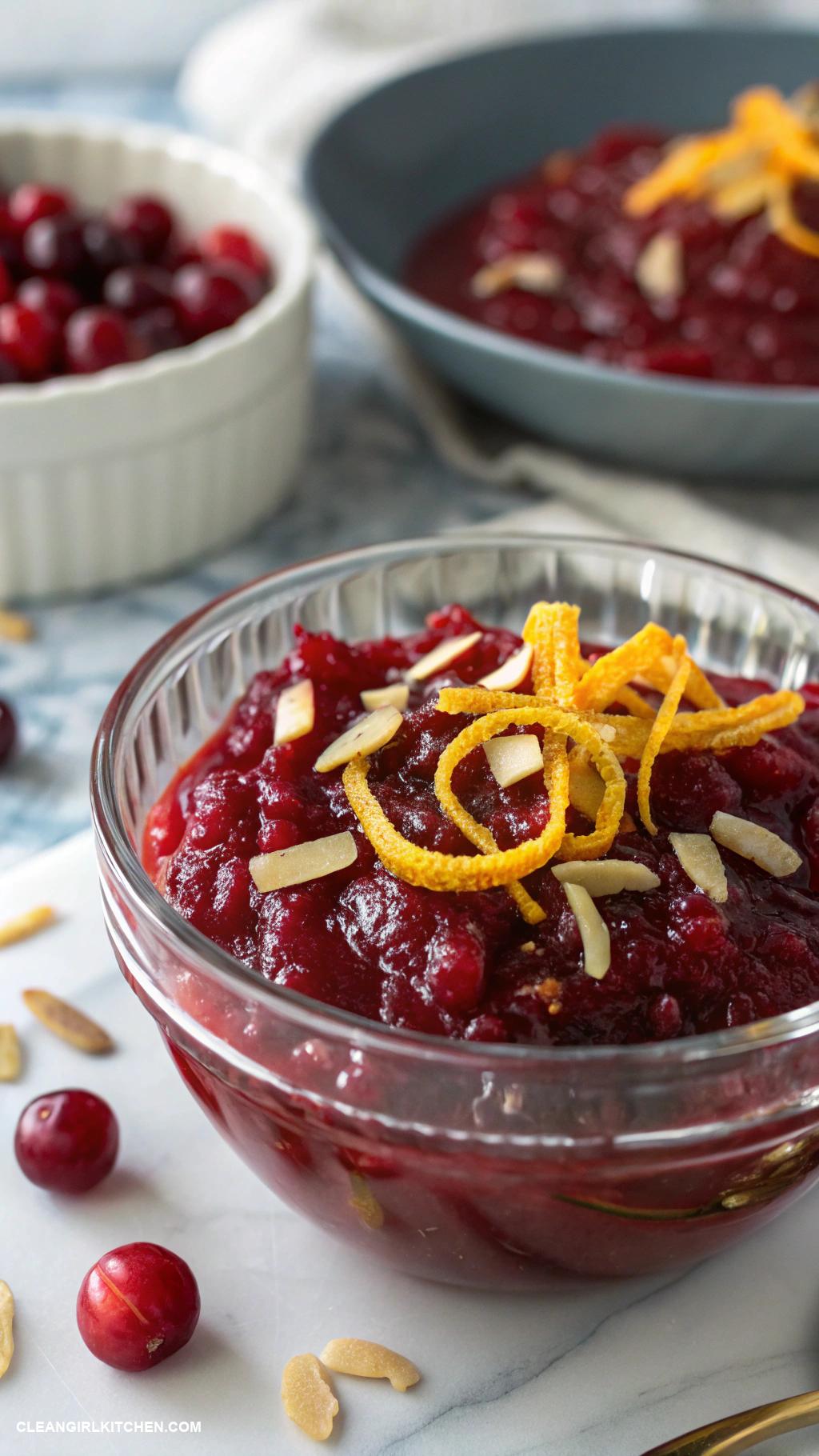 healthy thanksgiving recipes Cranberry Sauce with Fresh Orange and Ginger