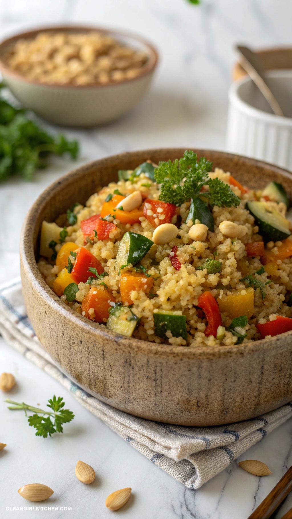 healthy thanksgiving recipes Quinoa Stuffing with Vegetables and Herbs