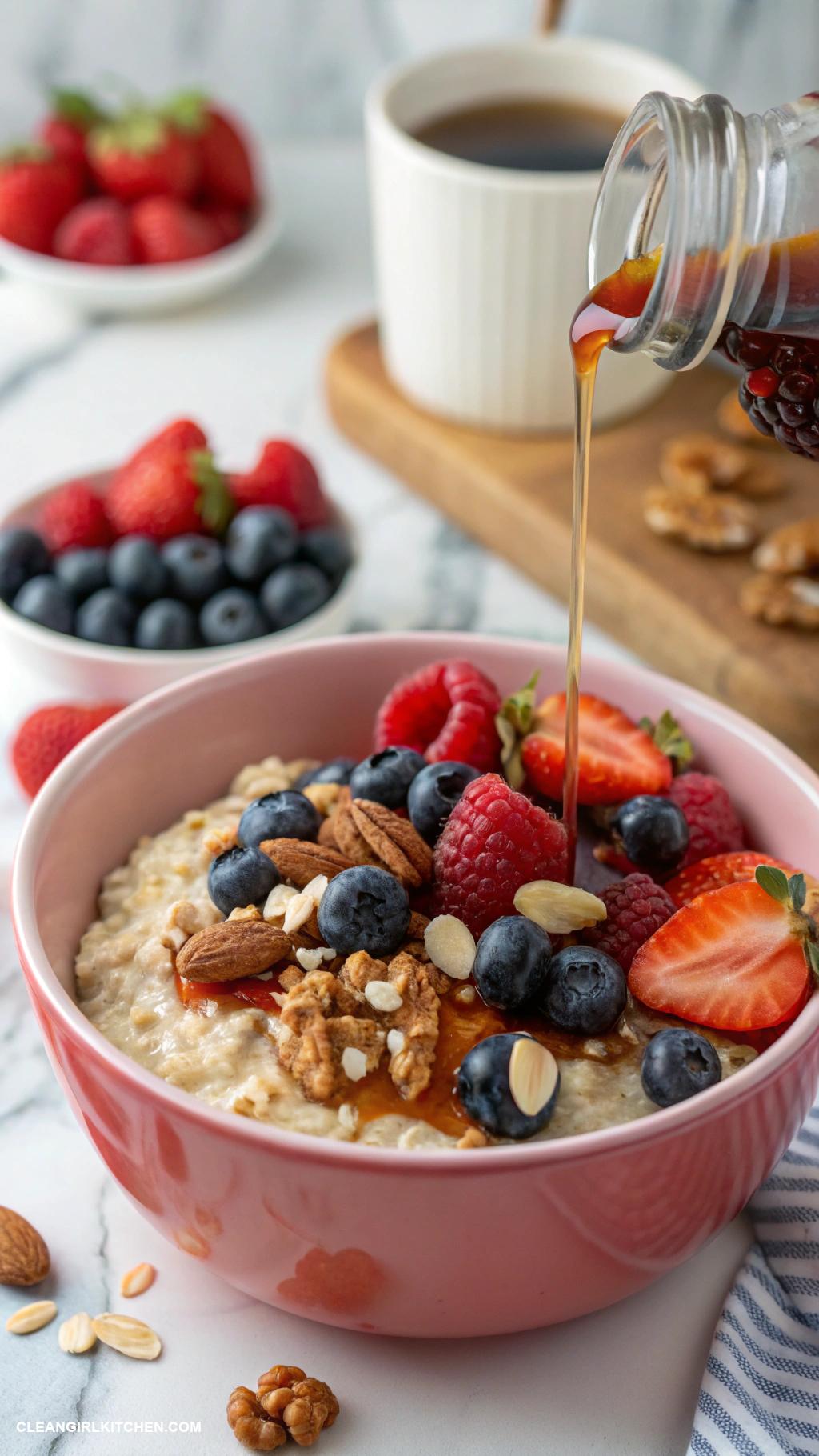 heart healthy recipes Oatmeal with Berries and Nuts