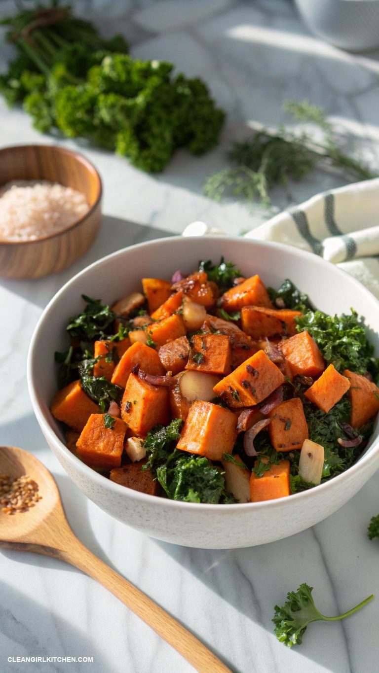 heart healthy recipes Sweet Potato and Kale Hash