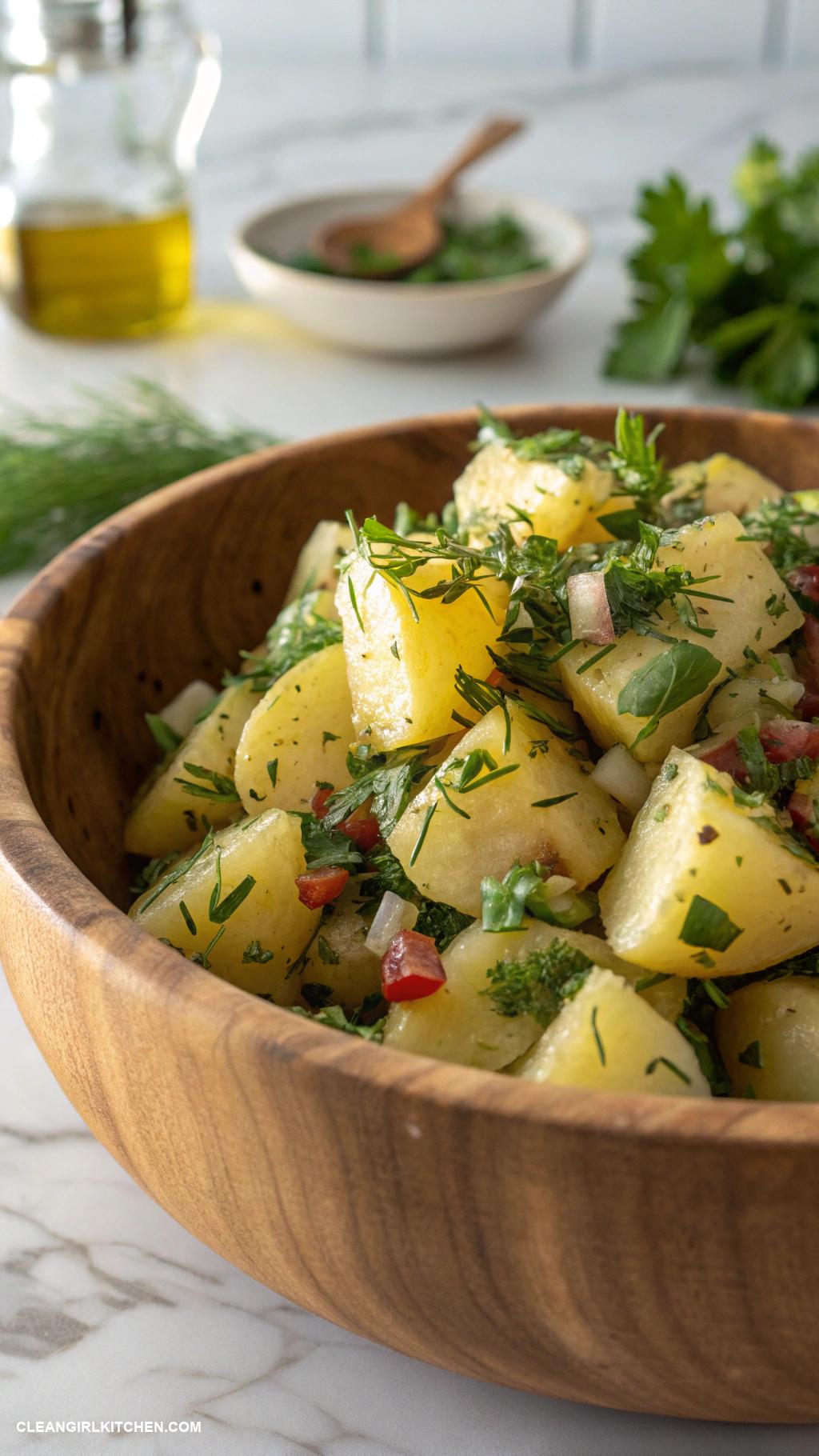 potato salad recipes Herbed Potato Salad with Olive Oil and Balsamic Vinegar