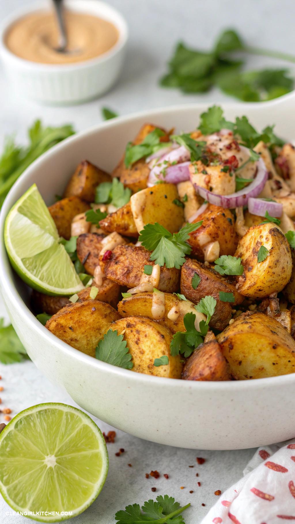potato salad recipes Spicy Roasted Potato Salad with Chipotle and Lime