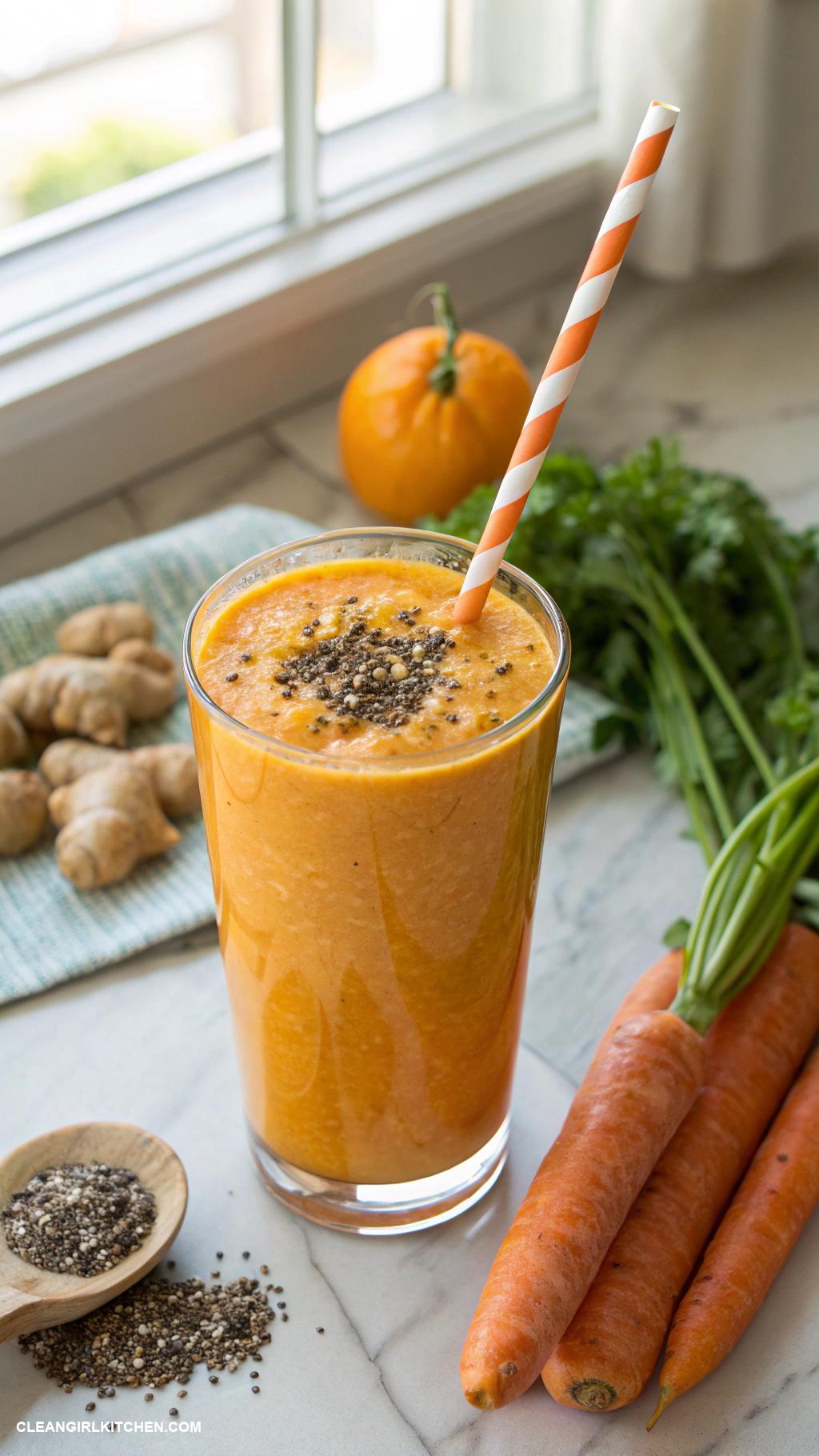 smoothies for losing weight Carrot and Ginger Smoothie