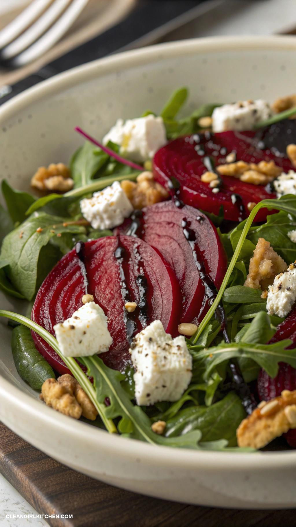 arugula salad recipes Arugula Salad with Roasted Beets and Goat Cheese