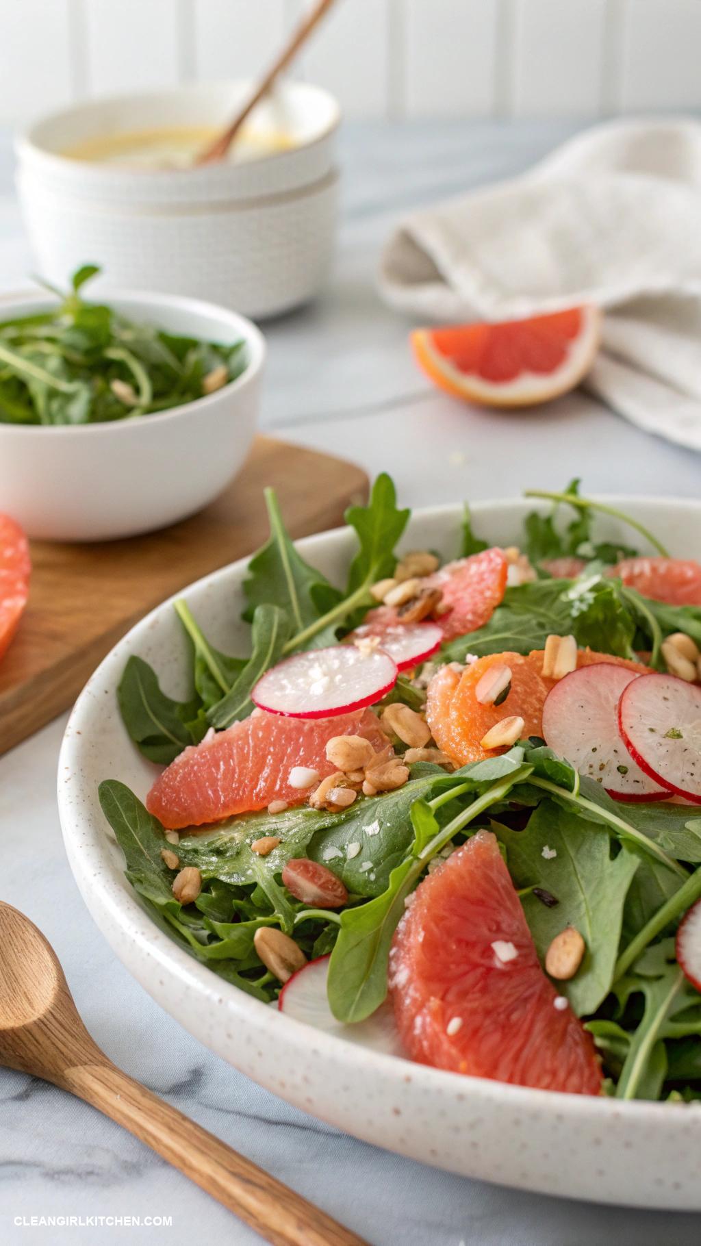 arugula salad recipes Citrus Arugula Salad with Grapefruit and Almonds