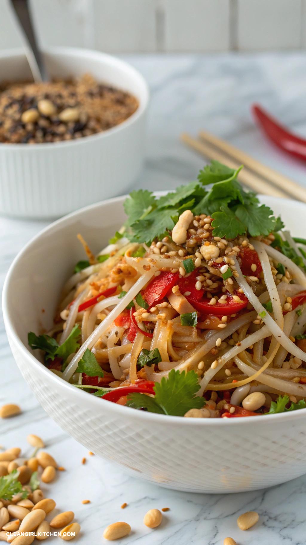 asian salads Szechuan Spicy Bean Sprout Salad