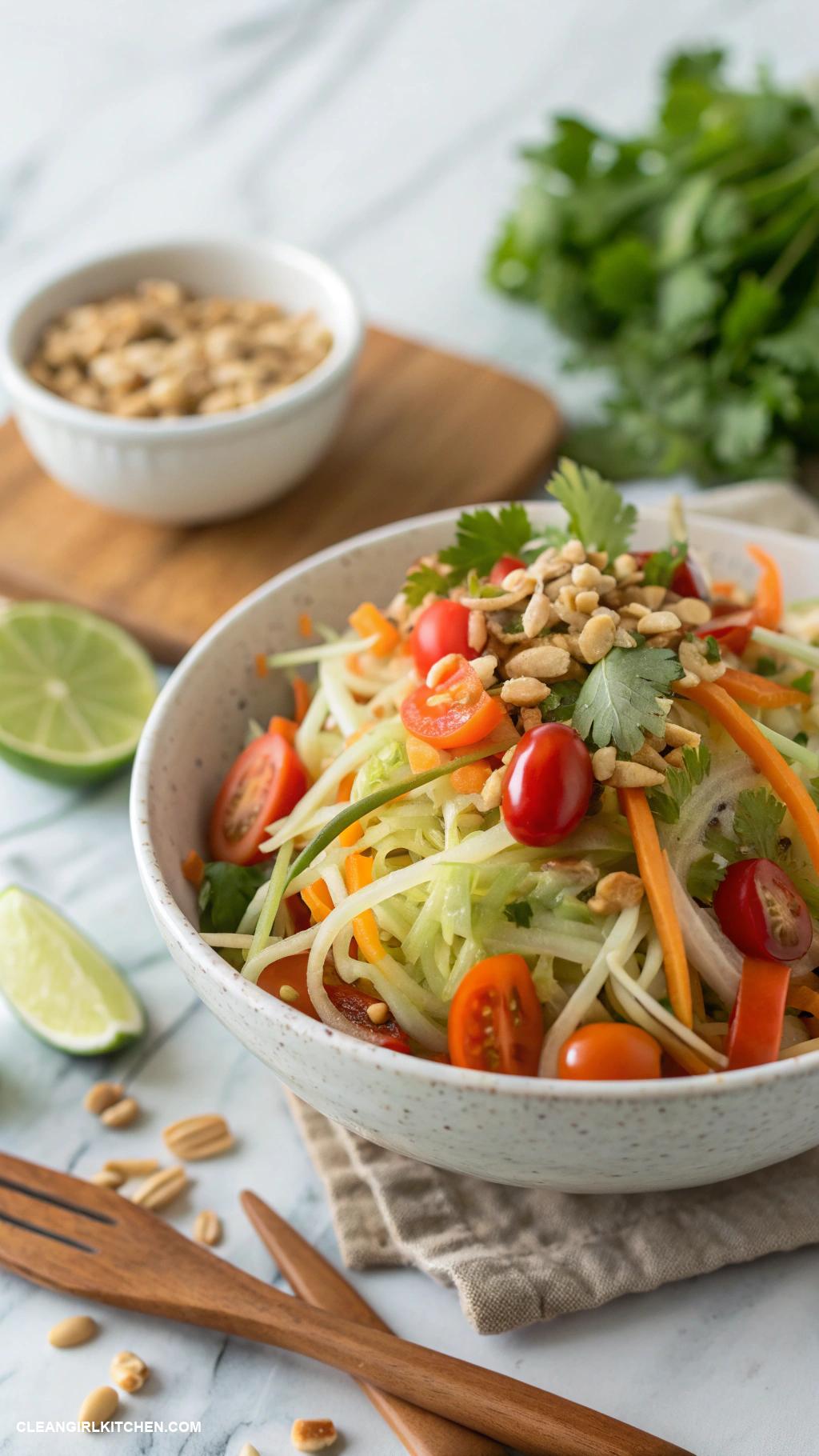 asian salads Thai Green Papaya Salad