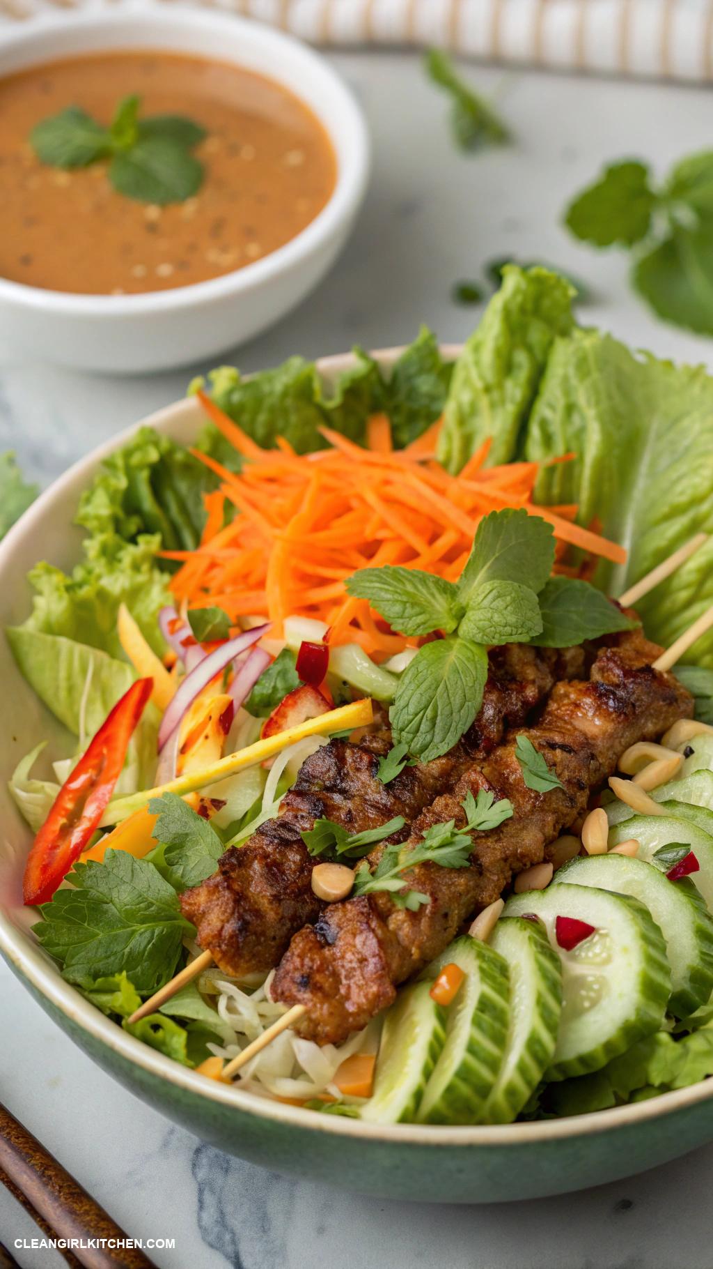 asian salads Vietnamese Nem Nuong Salad