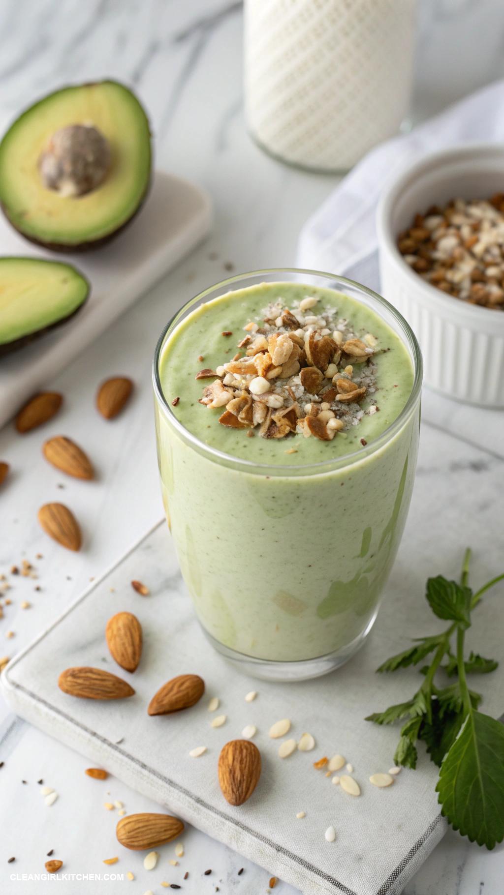 avocado smoothie recipes Avocado Almond Butter Smoothie