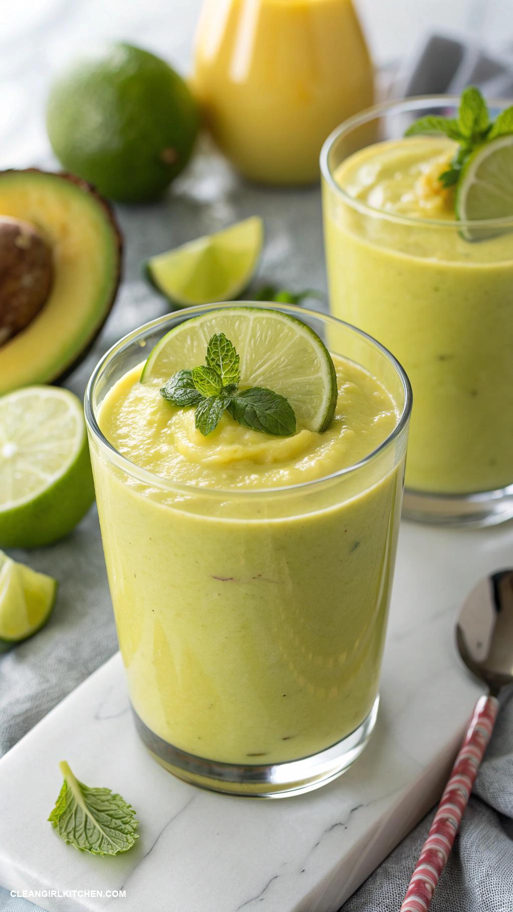avocado smoothie recipes Avocado Mango Lime Smoothie
