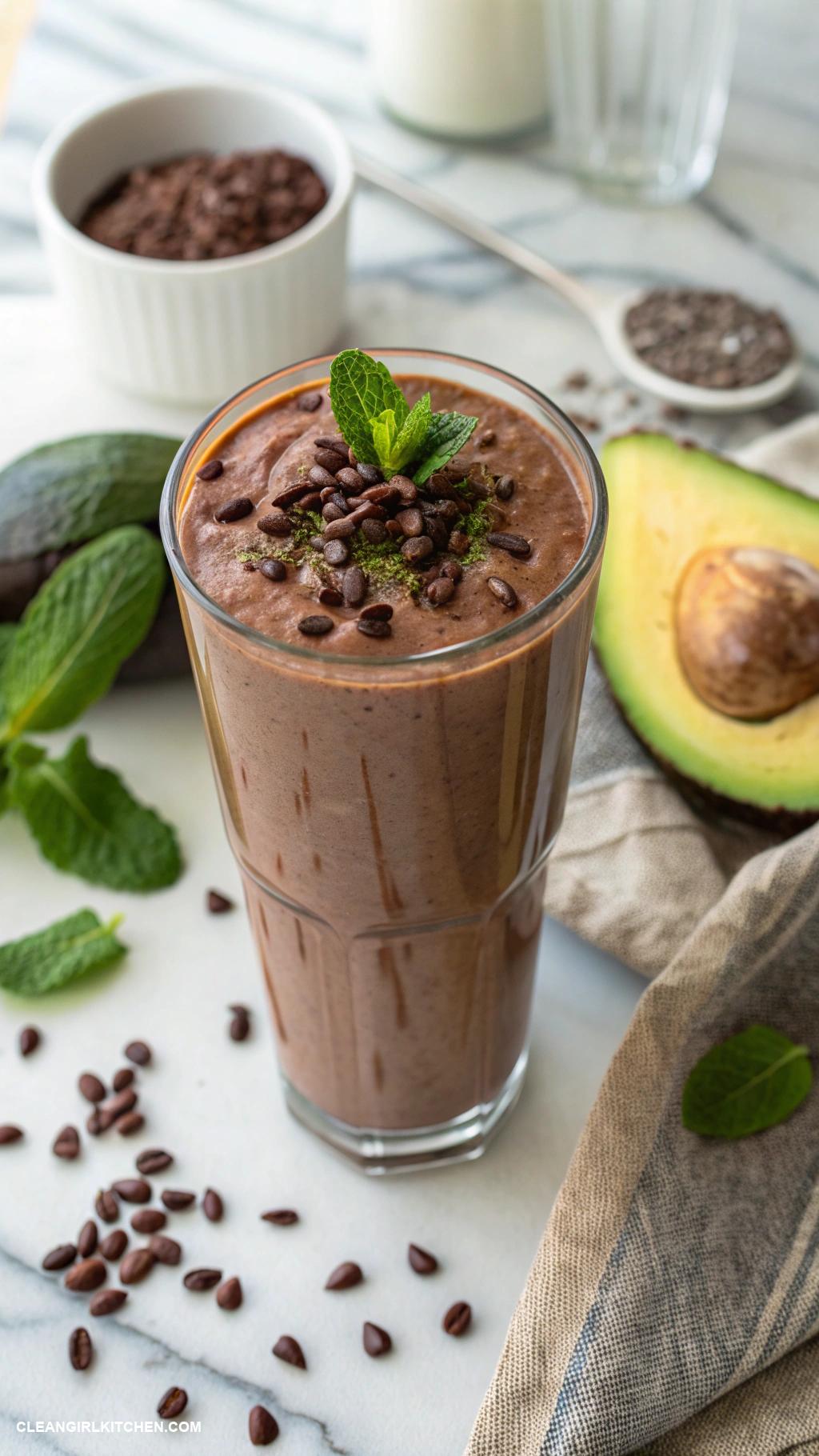 avocado smoothie recipes Chocolate Avocado Smoothie
