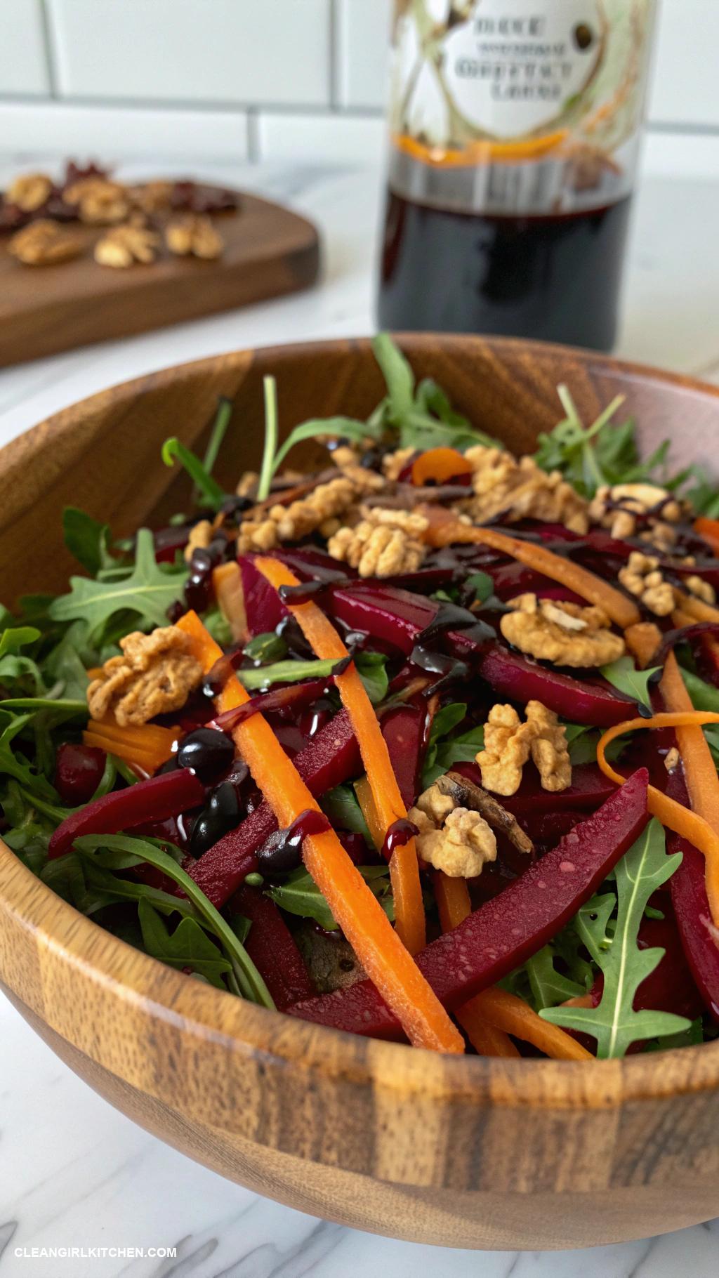 carrot salad recipes Carrot and Beet Salad with Balsamic Glaze