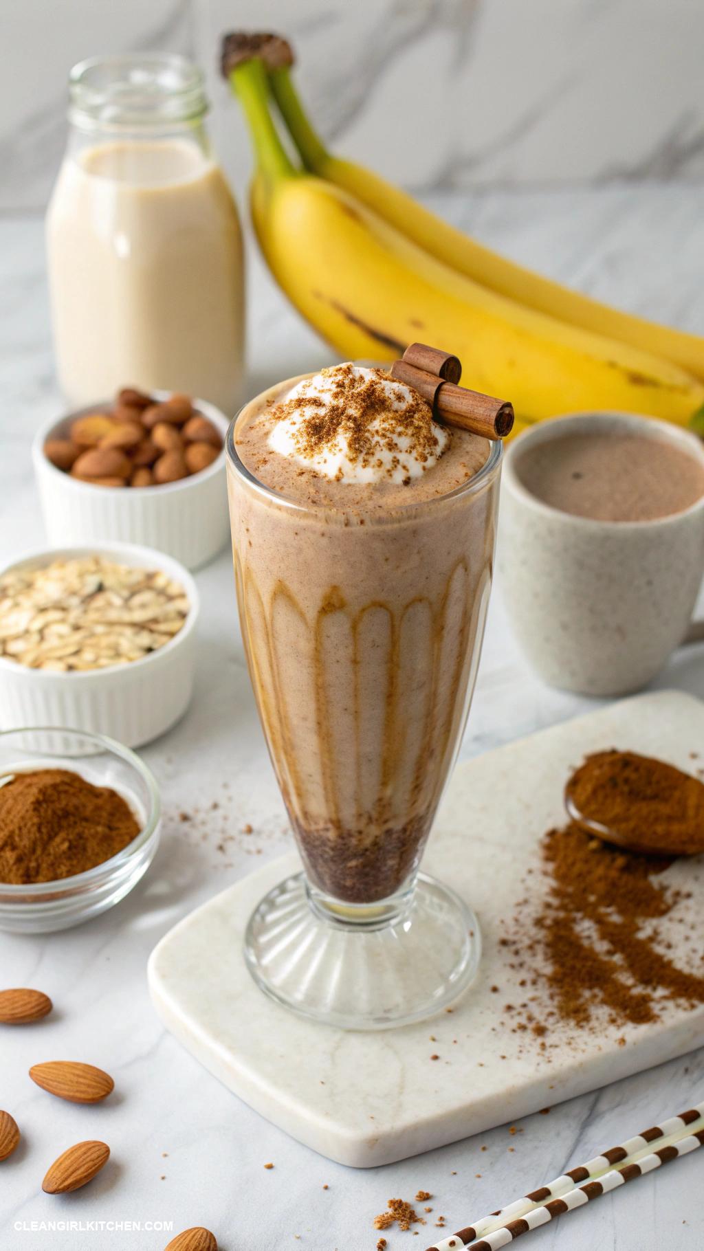 coffee smoothie recipes Banana Coffee Smoothie Blend 1 banana 1 cup brewed coffee 12 cup almond milk and a dash of cinnamon