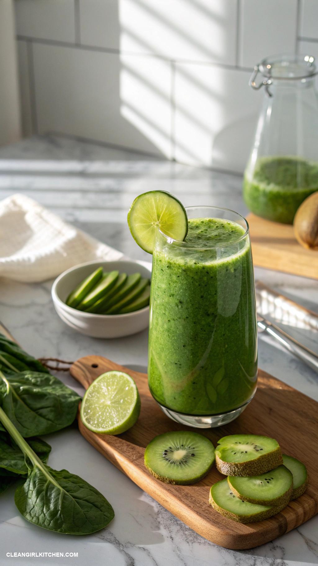 detox juice recipes Spinach Cucumber Detox Juice Juice spinach cucumber lime and a bit of kiwi for a nutrient dense option
