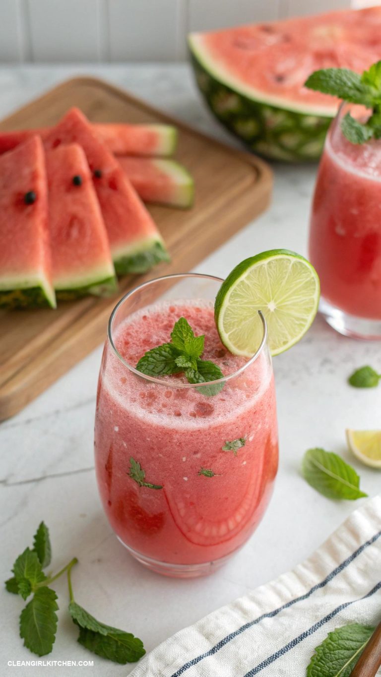 detox juice recipes Watermelon Mint Detox Juice Blend watermelon fresh mint and a squeeze of lime for a refreshing summer detox