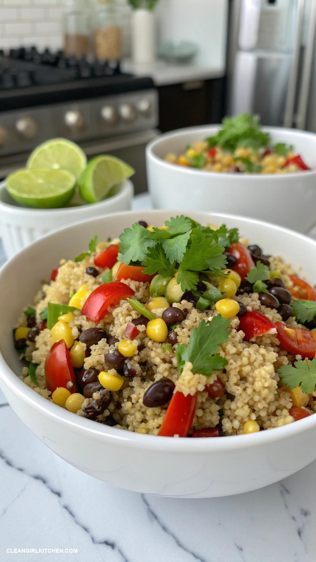 easy weeknight dinners Quinoa and Black Bean Salad