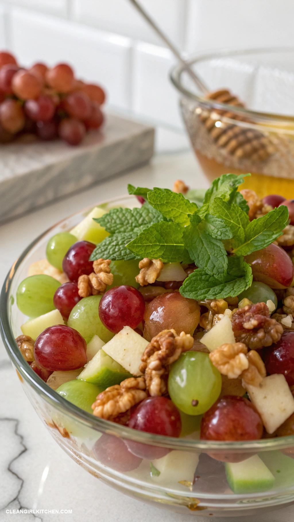 grape salad recipes Grape Salad with Apples and Walnuts