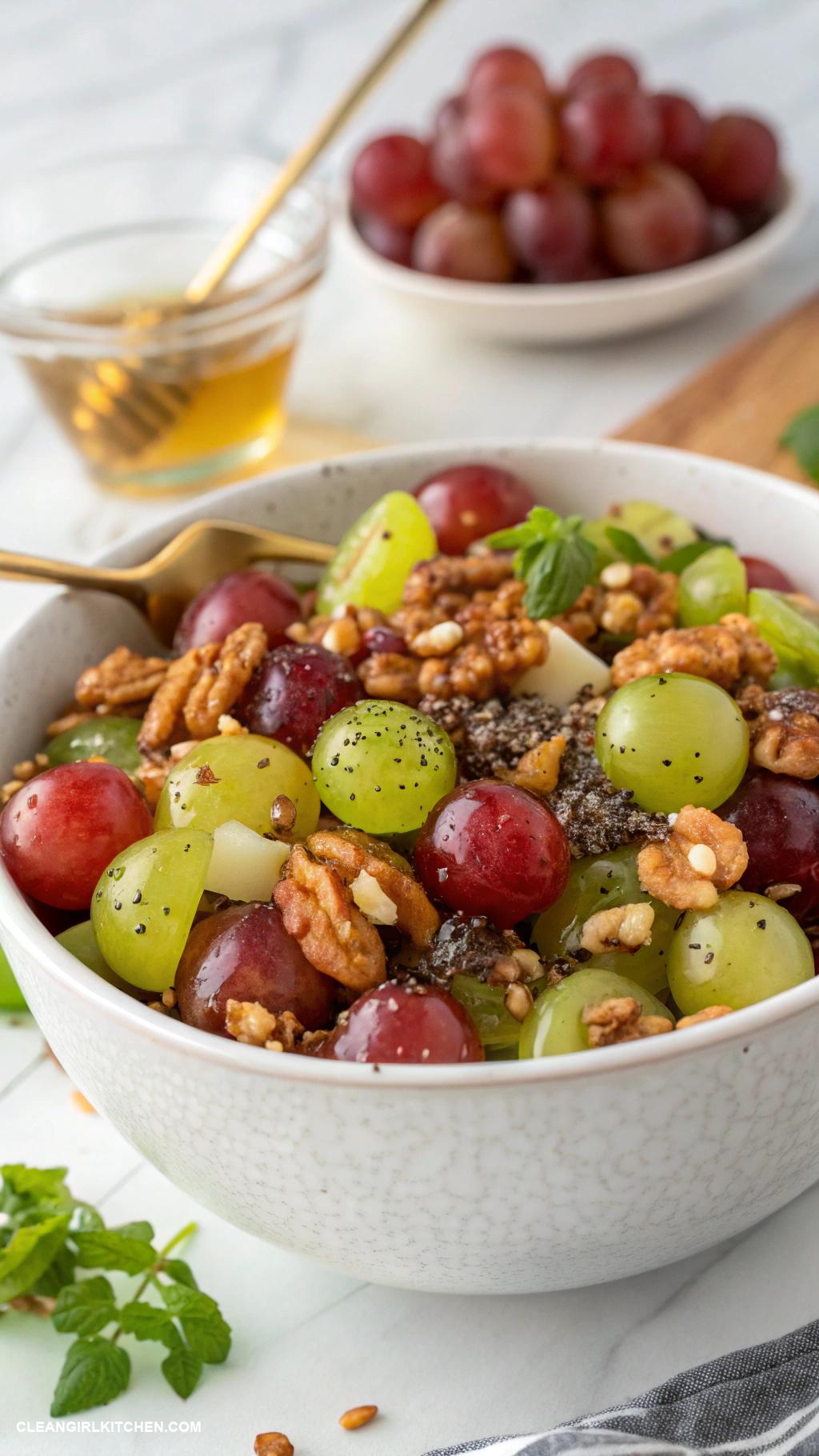 grape salad recipes Grape Salad with Nuts and Seeds