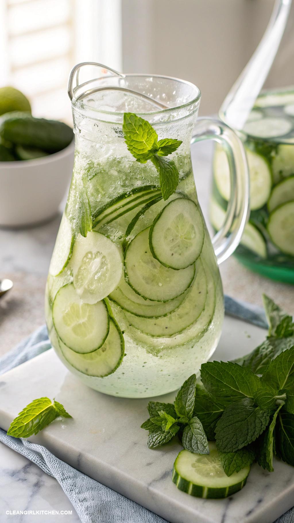 gut cleanse drinks Cucumber Mint Infusion