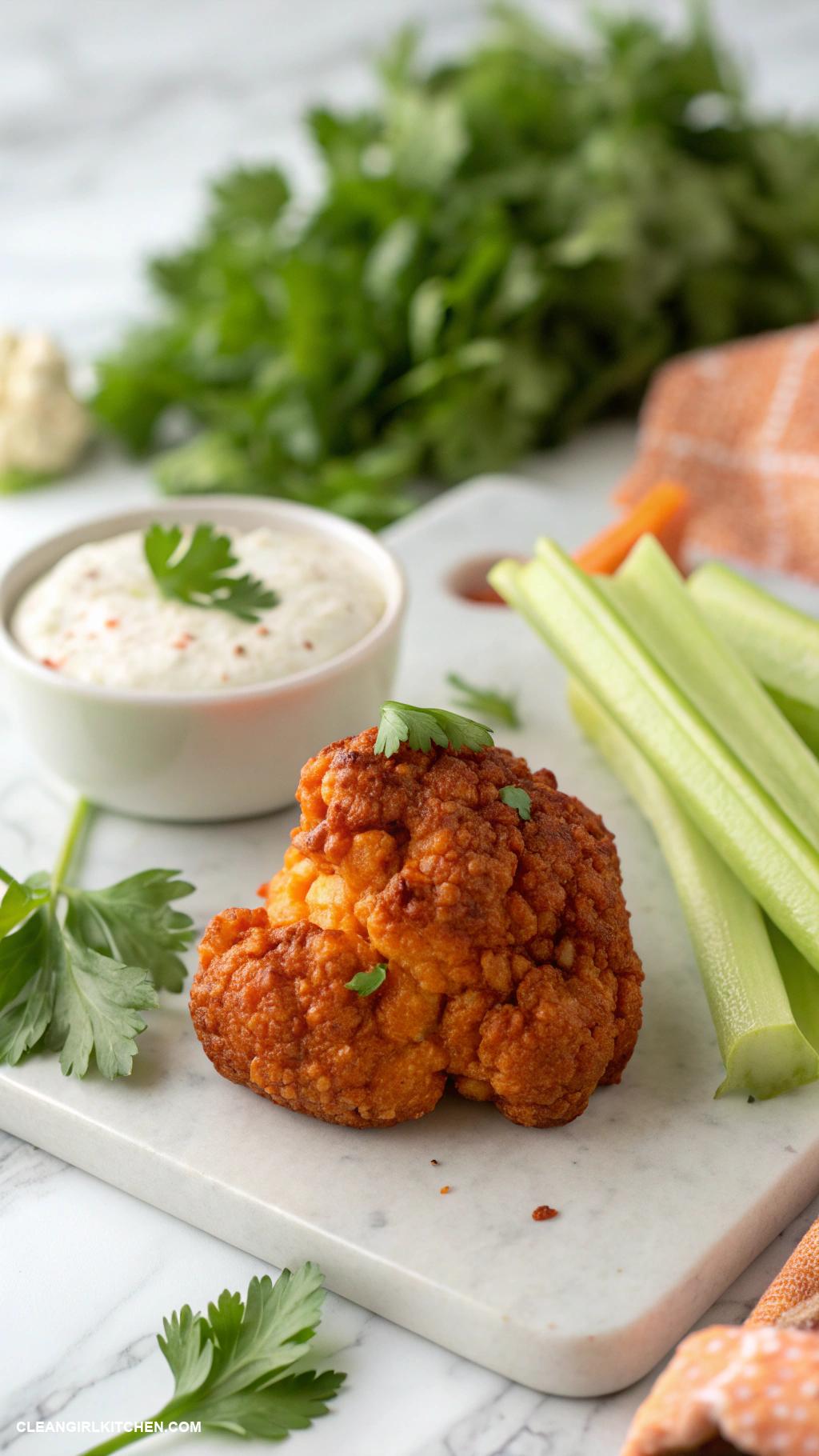 healthy cauliflower recipes Buffalo Cauliflower Bites