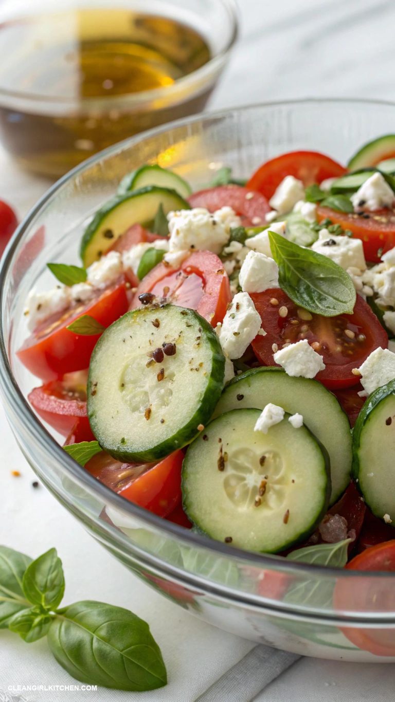healthy cucumber recipes Cucumber Tomato and Feta Salad