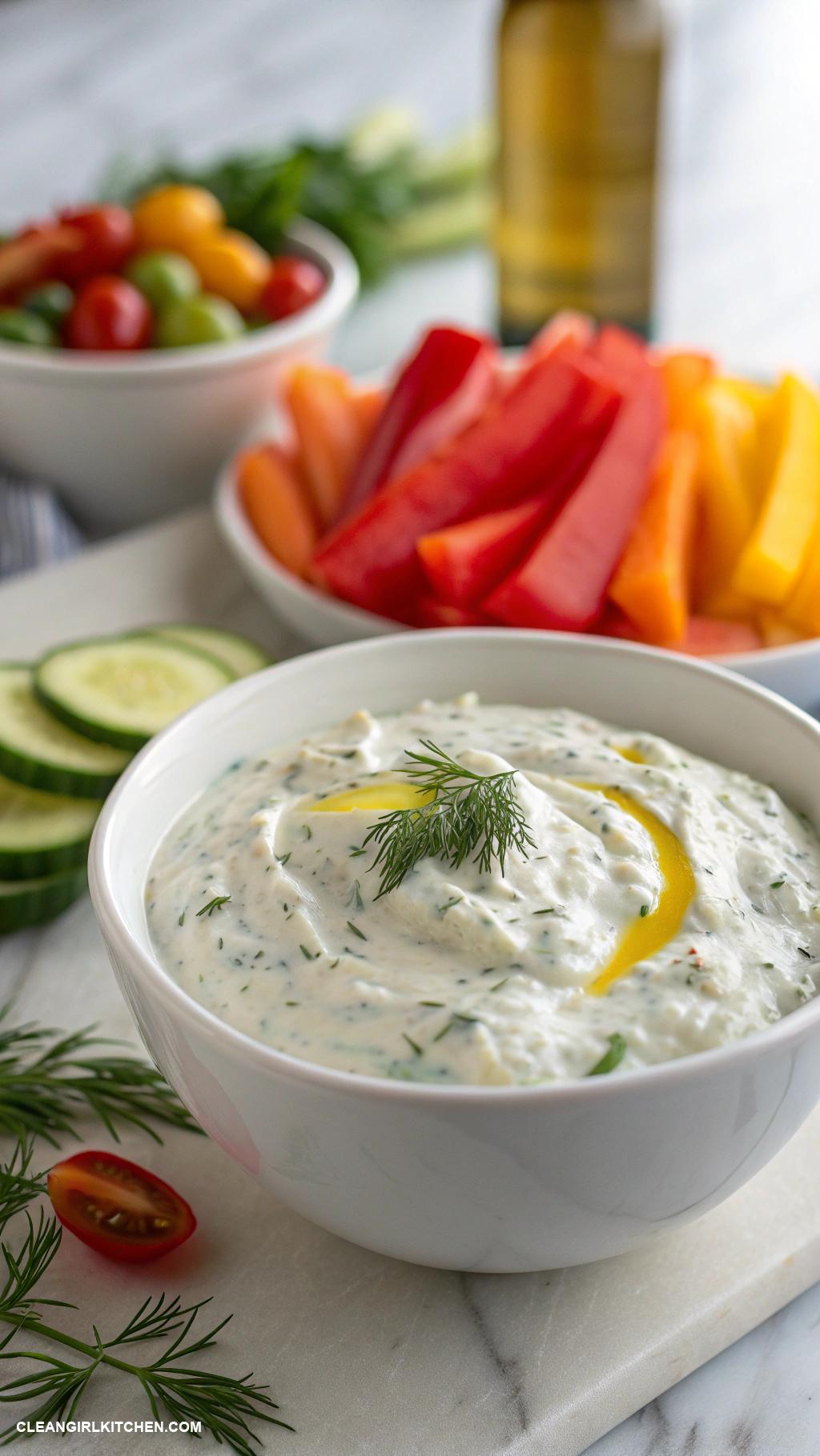 healthy cucumber recipes Greek Cucumber Tzatziki Dip