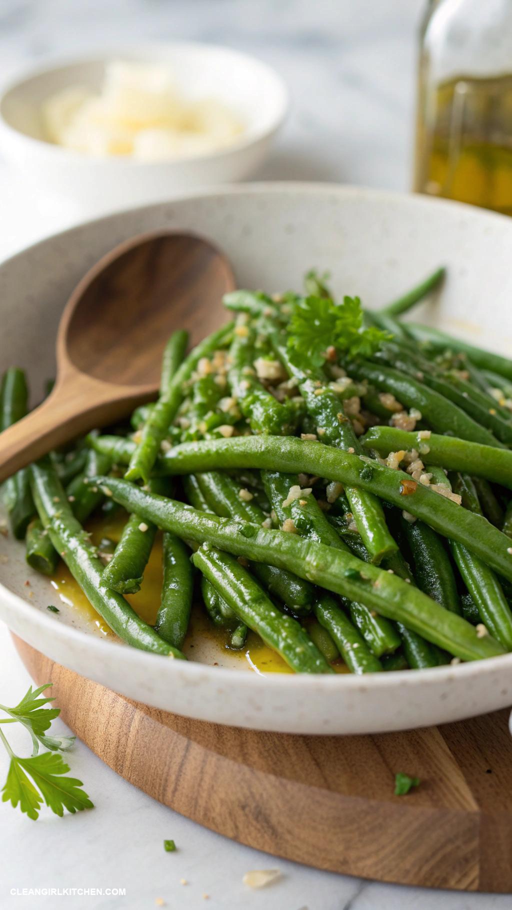 healthy green beans recipes Garlic Sautyed Green Beans