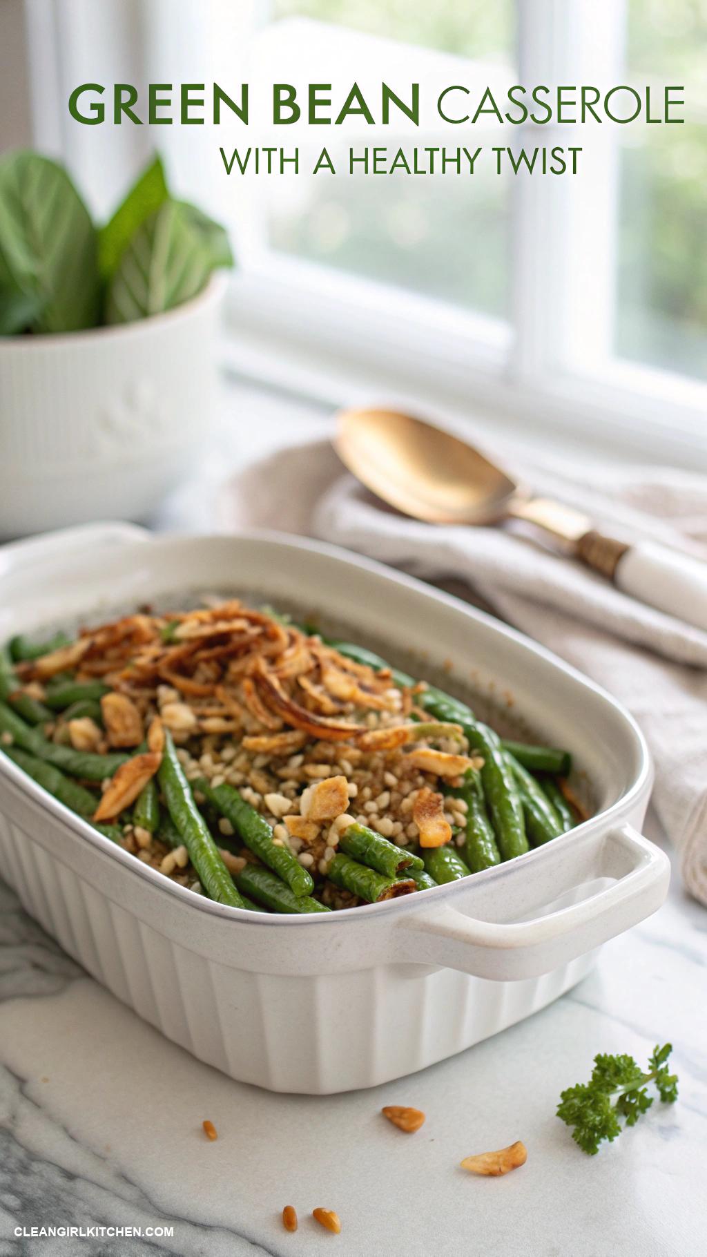 healthy green beans recipes Green Bean Casserole with a Healthy Twist