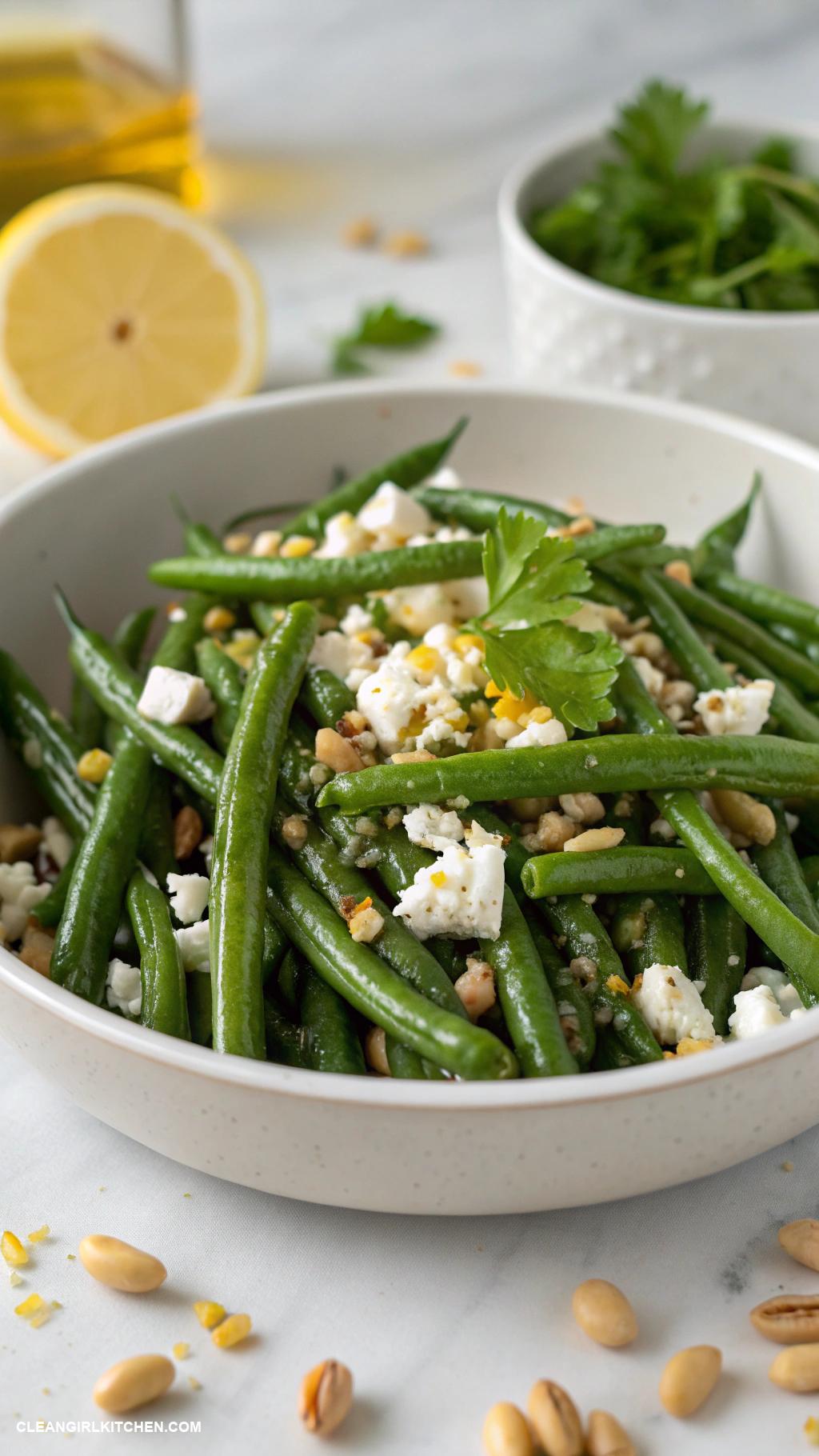 healthy green beans recipes Mediterranean Green Beans with Feta