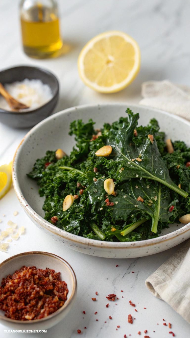 healthy kale recipes Sautyed Kale with Garlic and Olive Oil